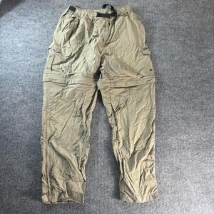 REI Convertible Cargo Pants Mens Medium Green Hiking‎ Zip Off Nylon Outdoor